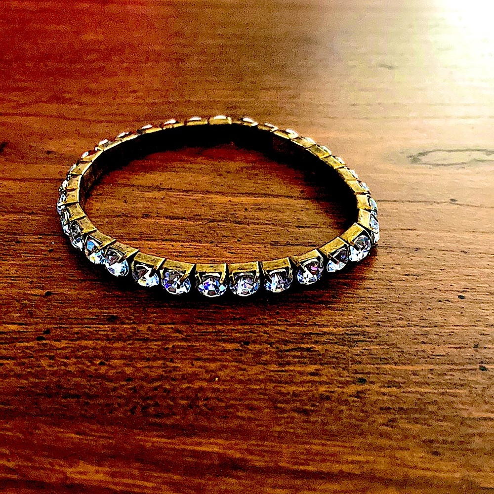 Adjustable Faux Diamond Bracelet